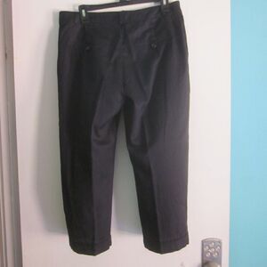 Apanage Womens Size 10 Lightweight Cropped Cuffed Cotton Summer Pant 